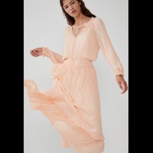 Zara Peach Long Sleeve Dress